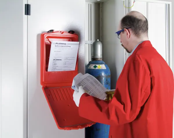 Document storage box for MSDS documents
