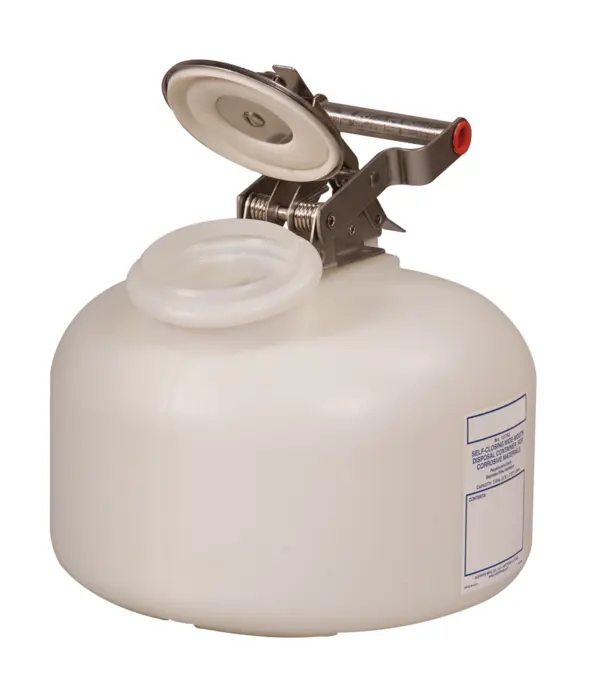 Sammelbehälter aus HDPE, weiß, Inhalt: 7,5 l