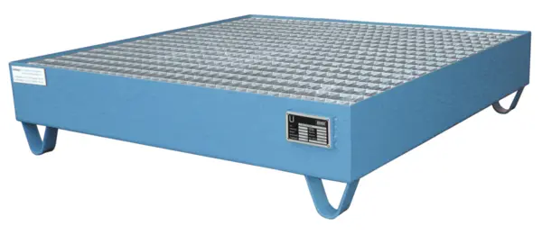 Auffangwanne aus Stahlblech, lackiert, für 4 x 200 l-Fass