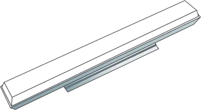 Langfeldleuchte, 2 x 58 W mit IP 54