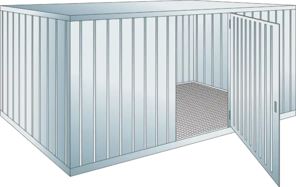 Sicherheits-Lagercontainer Auffangvolumen: 1000 l