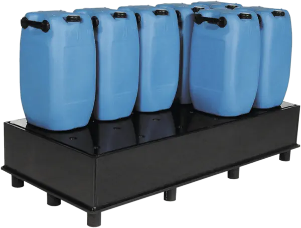 Collection tray, PE, for 3 x 200 l-drum, upright
