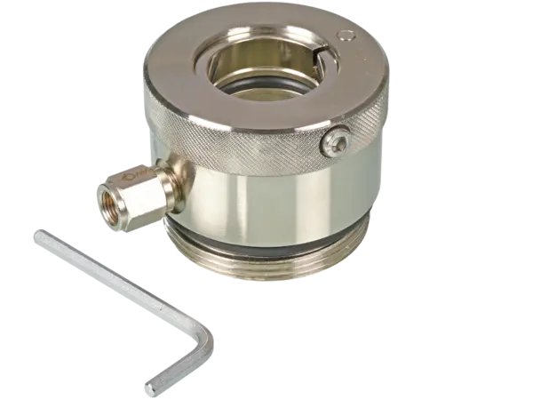 Drum threaded fitting made from brass, gas-tight