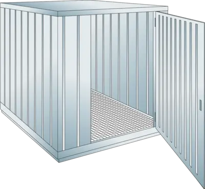 Sicherheits-Lagercontainer Auffangvolumen: 630 l