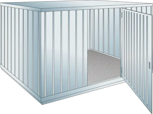 Sicherheits-Lagercontainer Auffangvolumen: 1000 l