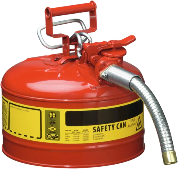 Steel dispensing can with hose dia=25 mm, cap.9,5 l