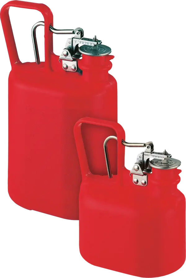 Ovale HDPE dispensing can red, capacity 4 l