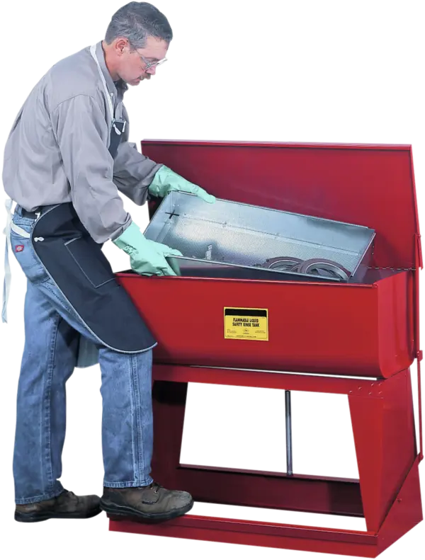 Pedal operated dipping tank, sheet steel, 97 litres