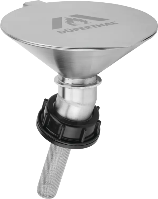 Safety funnel, stainless steel, for articles 5.08.010 + 5.09.010