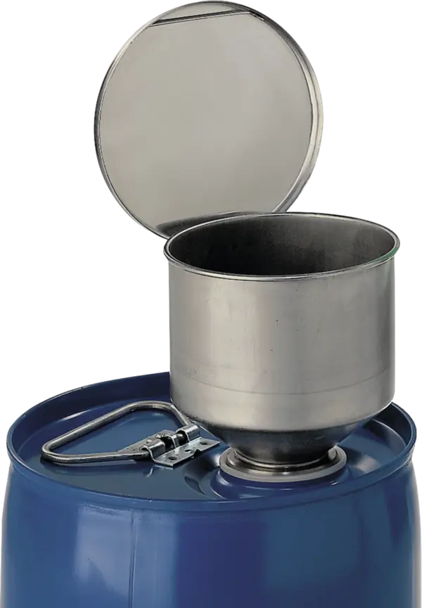Safety funnel made from stainless steel