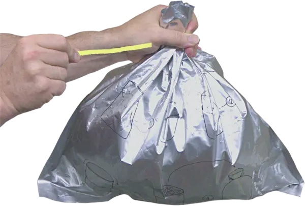 Bucket liner, unit 10 pcs. Burn resistant, twist-ties