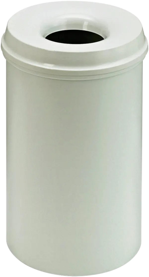 Corbeille auto-extincteur ,gris clair, capacité 20 l