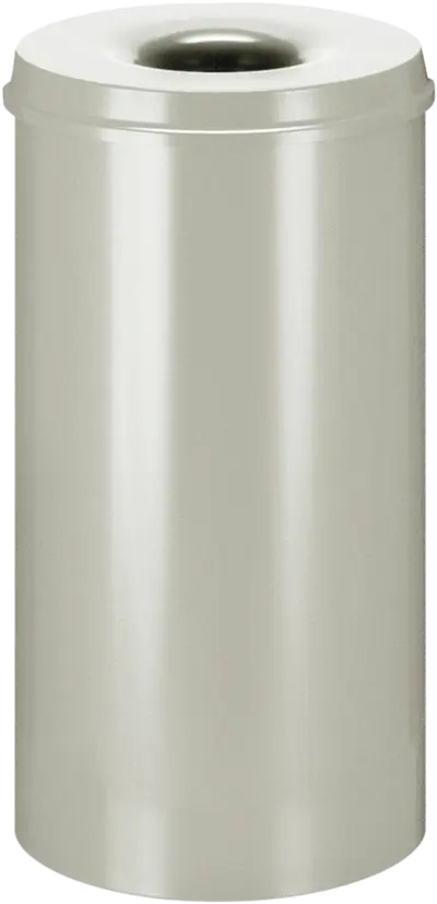 Papierkorb, selbstlöschend, lichtgrau, Inhalt: 50 l