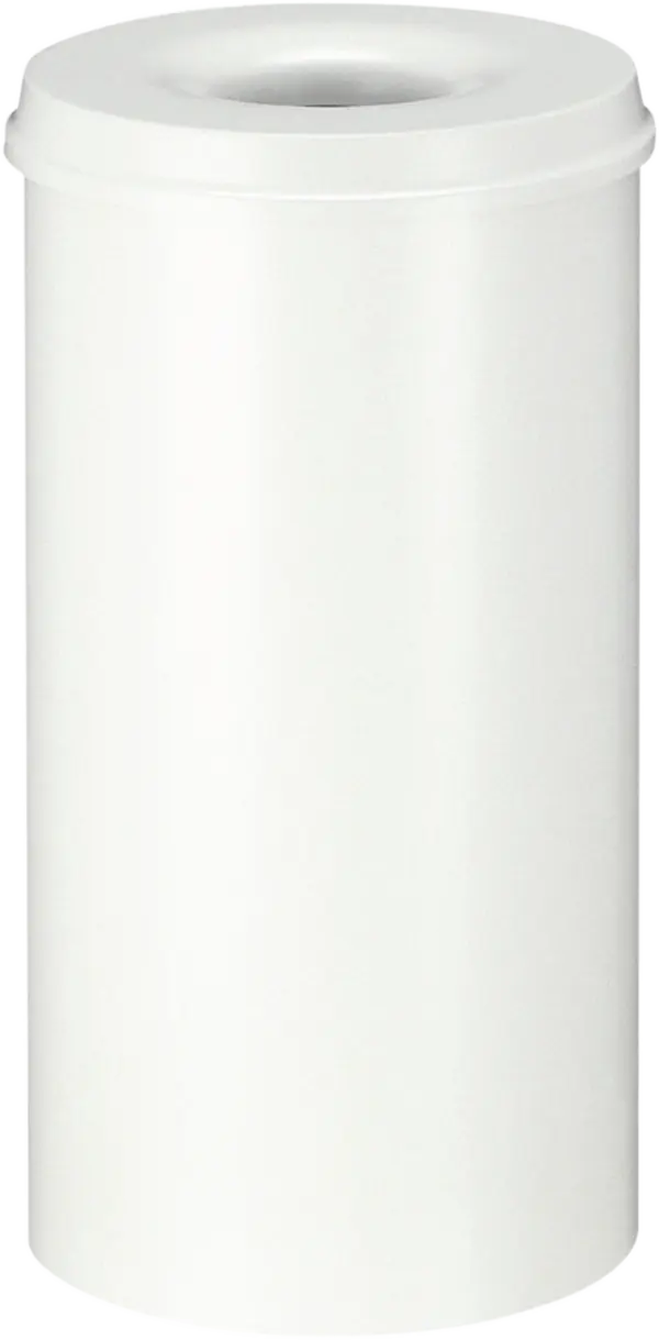 Self-extinguishing waste-paper basket, white, 50 l