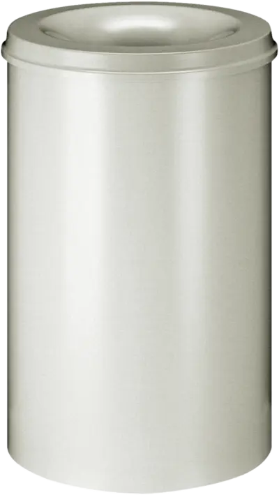 Papierkorb, selbstlöschend, lichtgrau, Inhalt: 110 l