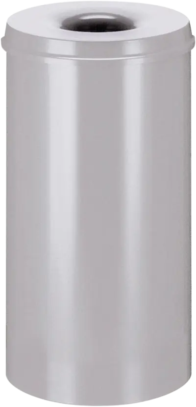 Papierkorb, selbstlöschend, silber, Inhalt: 50 l