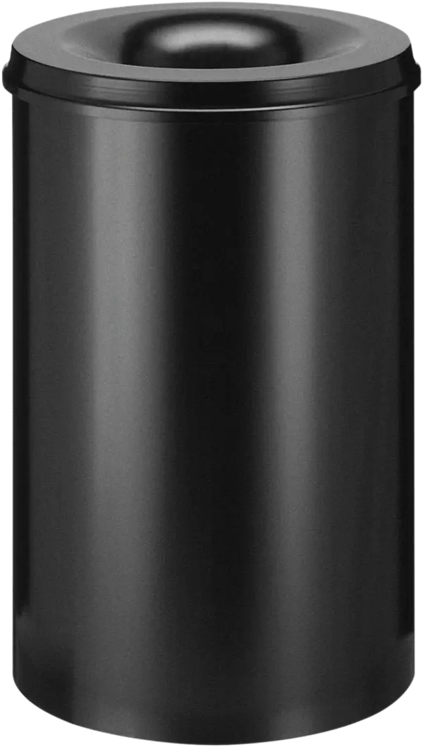 Self-extinguishing waste-paper basket, black, 110 l