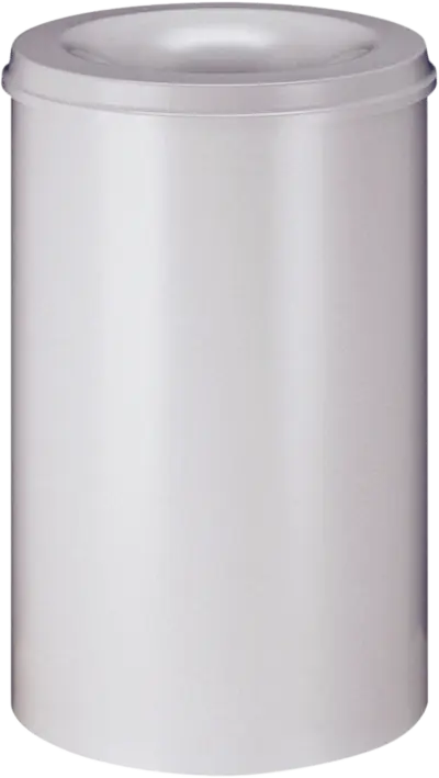 Papierkorb, selbstlöschend, silber, Inhalt: 110 l