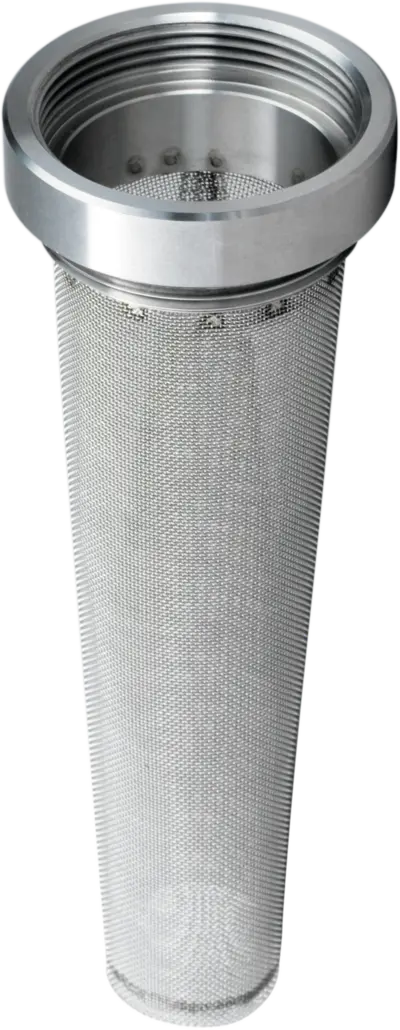 Flammsperre mit Adapter aus Edelstahl