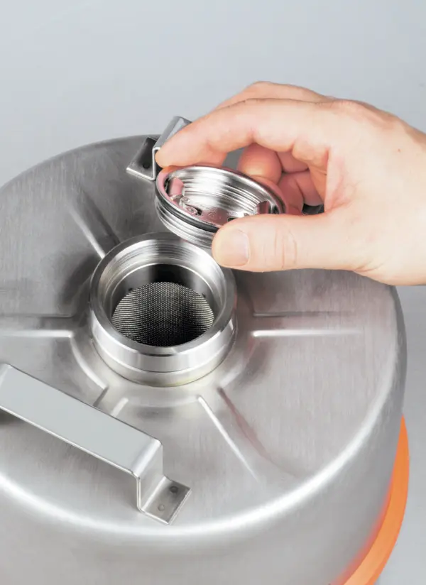 Stainless steel collection can capacity 10 l