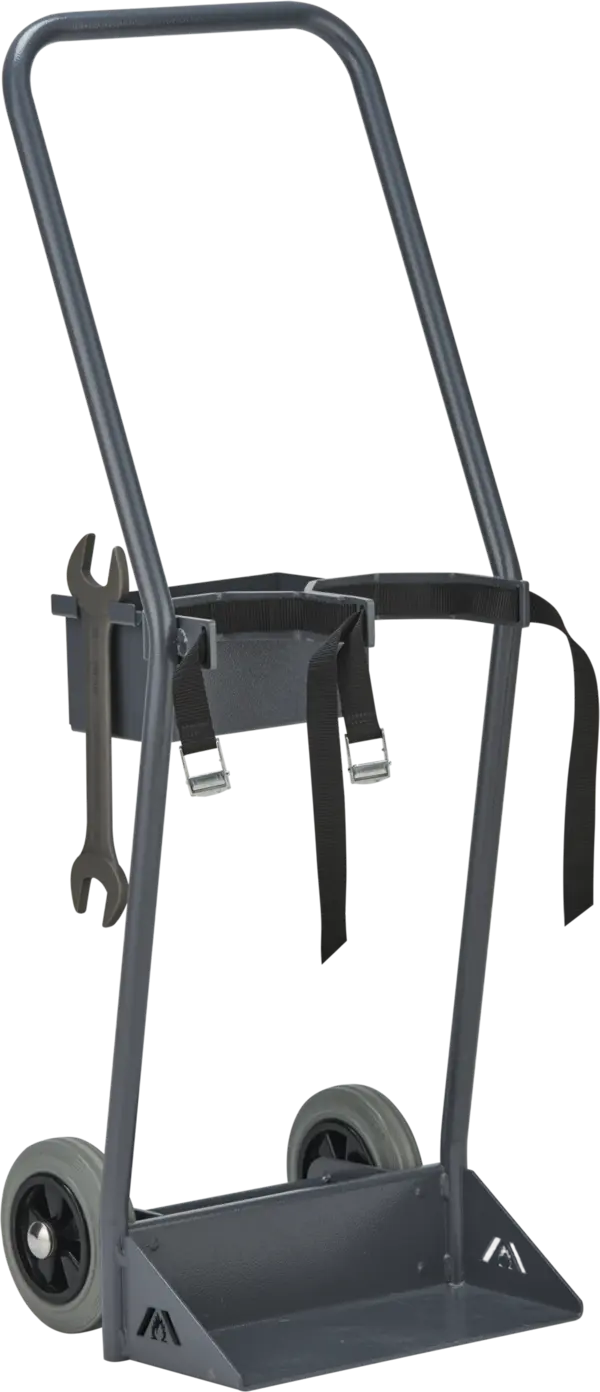 Gas cylinder trolley, load: 100 kg, for 2 x 10 l cylinders