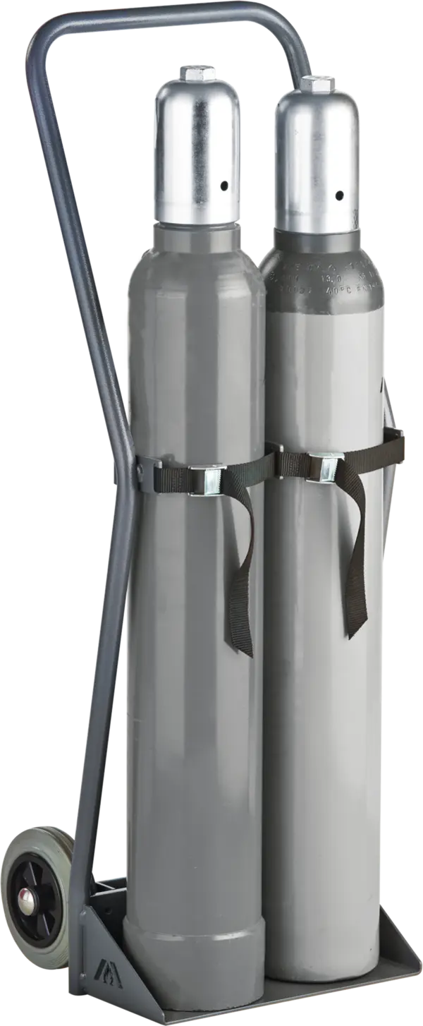Gas cylinder trolley, load: 100 kg, for 2 x 10 l cylinders