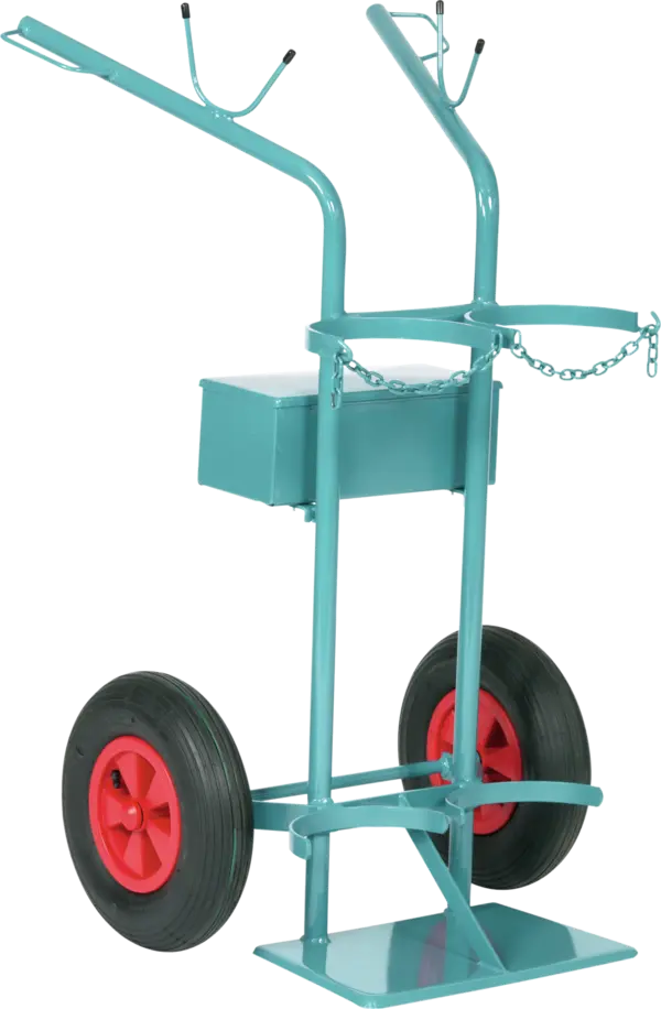 Gas cylinder trolley for 2 x 40/50 litre cylinders