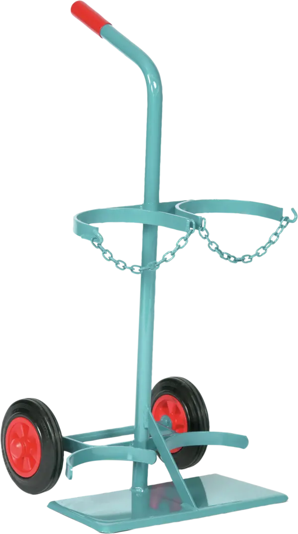 Gas cylinder trolley for 2 x 20 litre gas cylinders