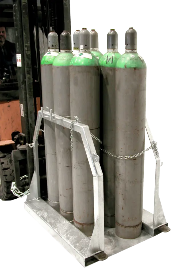Gasflaschen-Palette für 8 x Gasflasche d = 250 mm