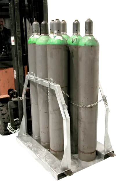 Gasflaschen-Palette für 8 x Gasflasche d = 250 mm