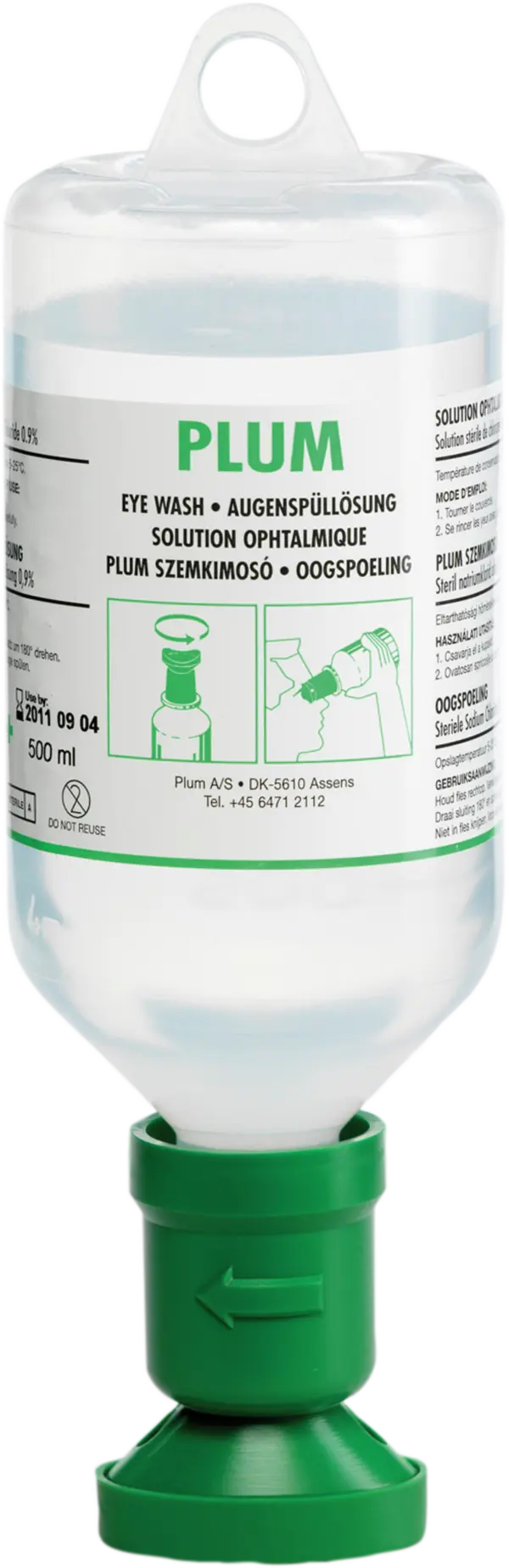 Augenspülflasche 500 ml, Natriumchlorid-Lösung
