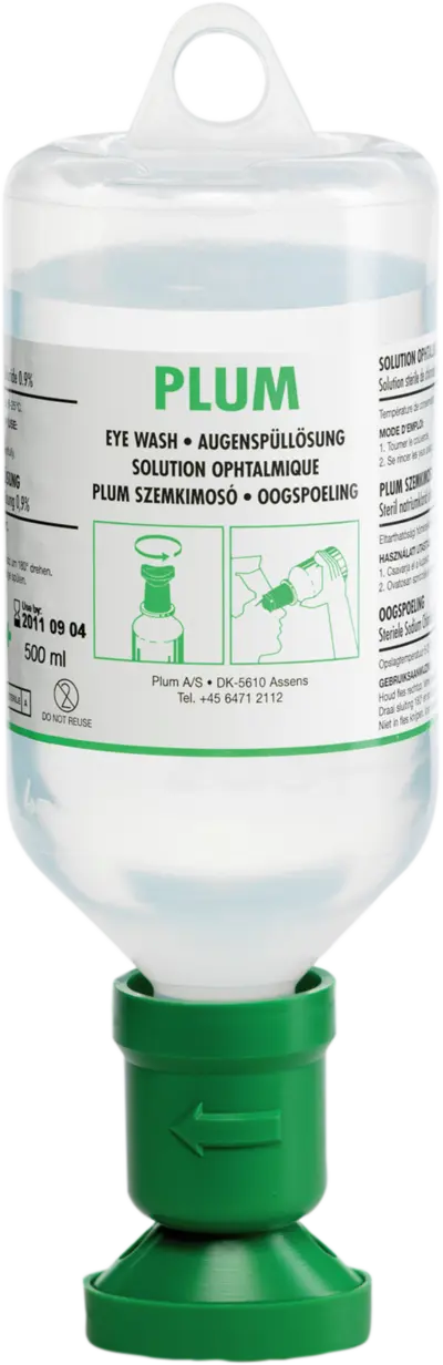 Augenspülflasche 500 ml, Natriumchlorid-Lösung