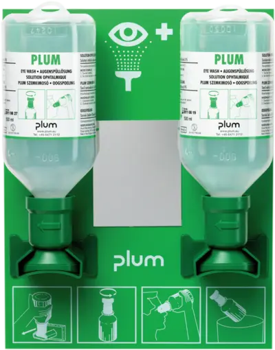 Augenspülstation mit zwei Flaschen 500 ml,