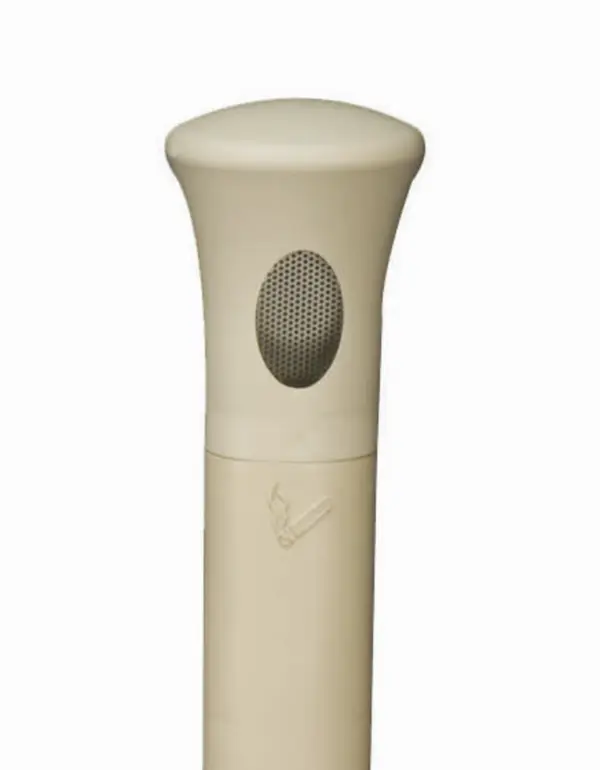 Sammelbehälter ELITE für Ziga- rettenkippen, HDPE, hellbeige