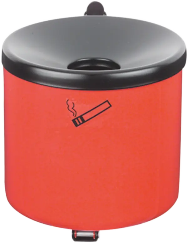 Sicherheits-Wandaschenbecher, rot, 2,4 l