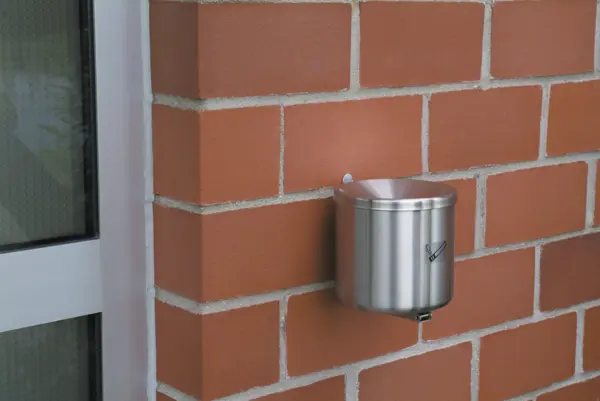 Sicherheits-Wandaschenbecher, Edelstahl, Inhalt: 2,4 l