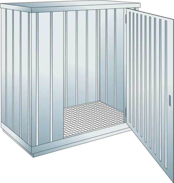 Sicherheits-Lagercontainer Auffangvolumen: 300 l