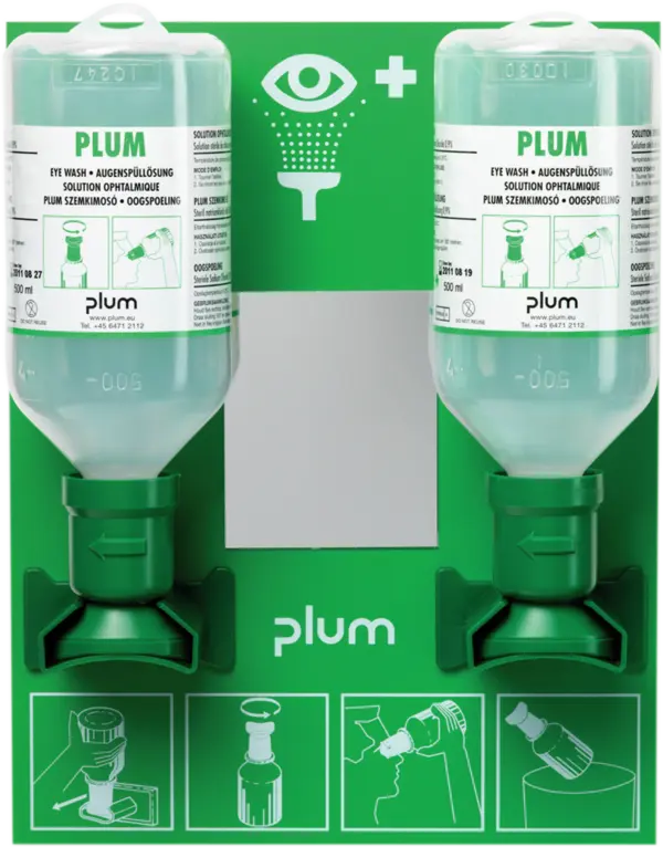 Augenspülstation mit zwei Flaschen 500 ml,