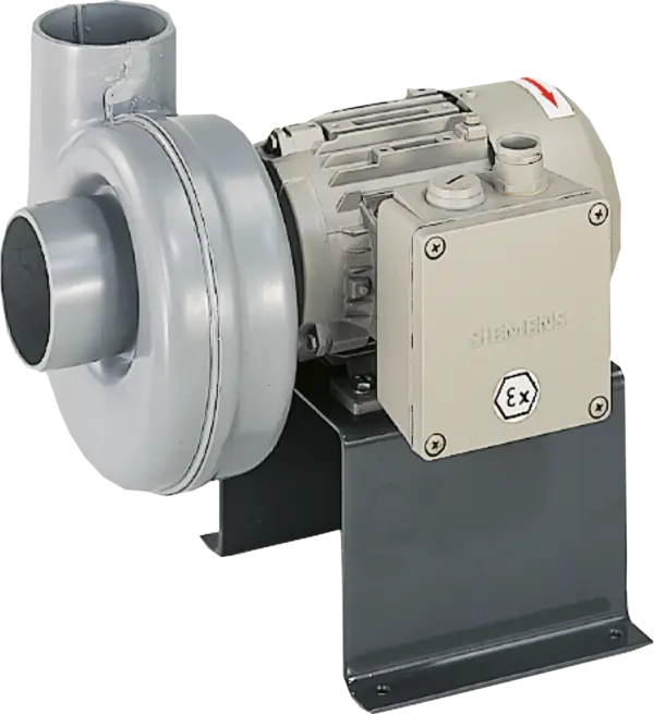 Radialventilator, geräuscharm, ex-geschützt, 54 db(A), IP 55
