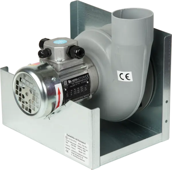 Radialventilator, geräuscharm, mit Thermoschalter 54 db(A)