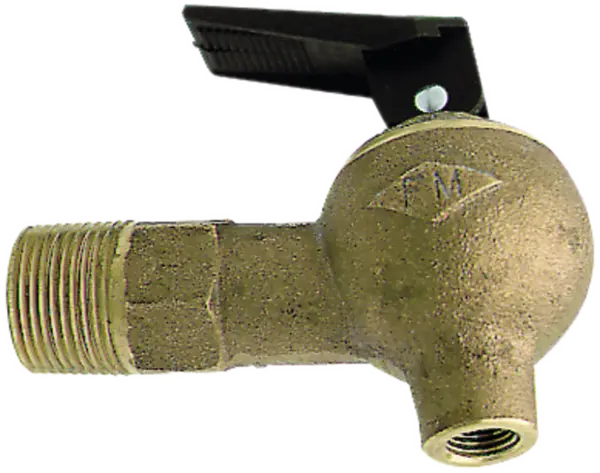 Self-closing taps in brass, 3/4'' thread