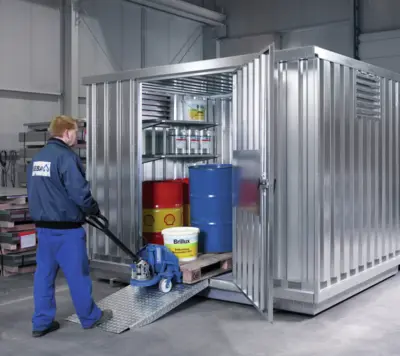 Einhängerampe für Sicherheits-Lagercontainer