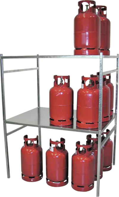 Gasflaschengestell, verzinkt
